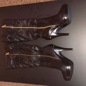 Michael Kors, High-sock, heeled boots, Size 6.5, Black